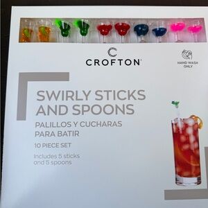 CROFTON Swirly Sticks and Spoons 10 piece Set
